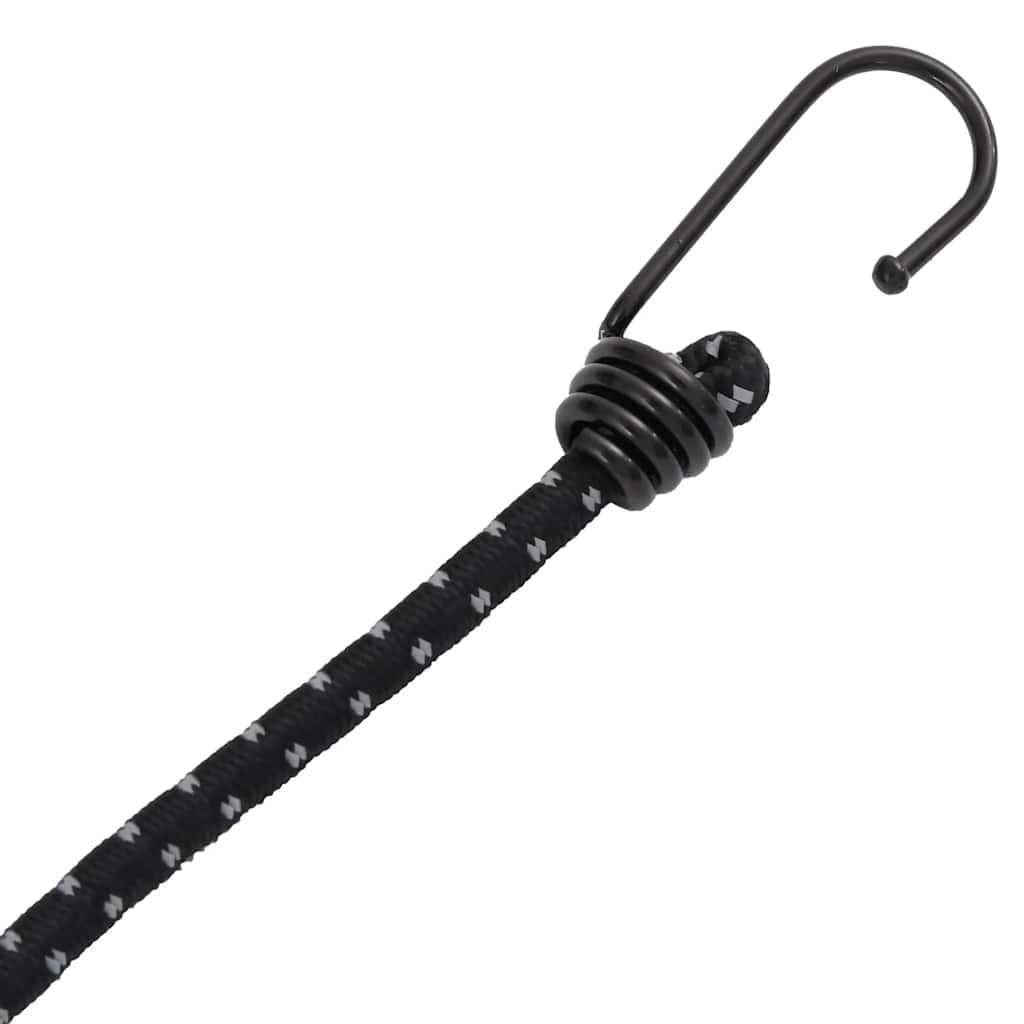 elastiksnore 25 stk. med refleksstriber og kroge 38 cm