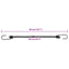 elastiksnore 25 stk. med refleksstriber og kroge 46 cm