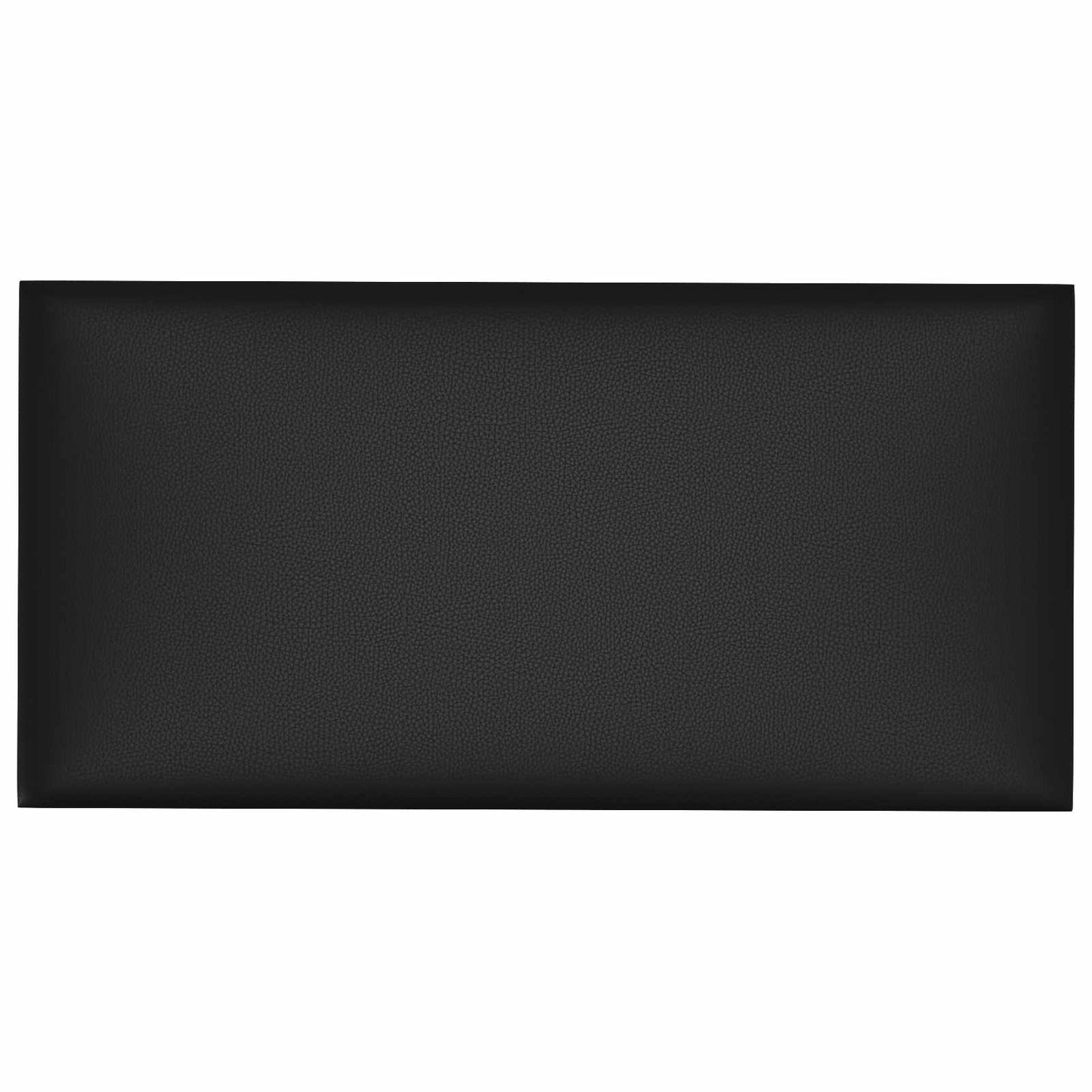 Væghovedgærde 12 pcs 30 x 15 cm Sort Stof