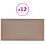 Væghovedgærde 12 pcs 30 x 15 cm Cappuccino Stof