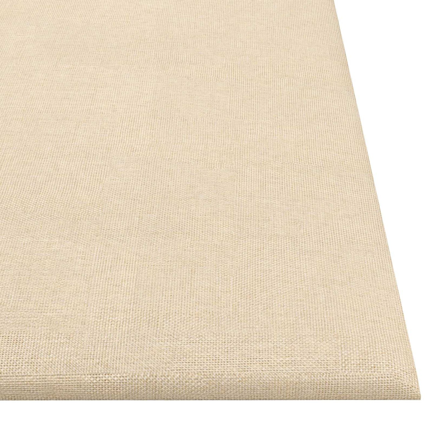 Væghovedgærde 12 pcs 30 x 30 cm Creme Stof