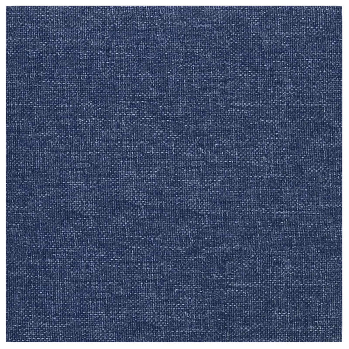 Væghovedgærde 12 pcs 30 x 30 cm Blå Stof