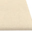 Væghovedgærde 12 stk. 60 x 15 cm Creme Stof