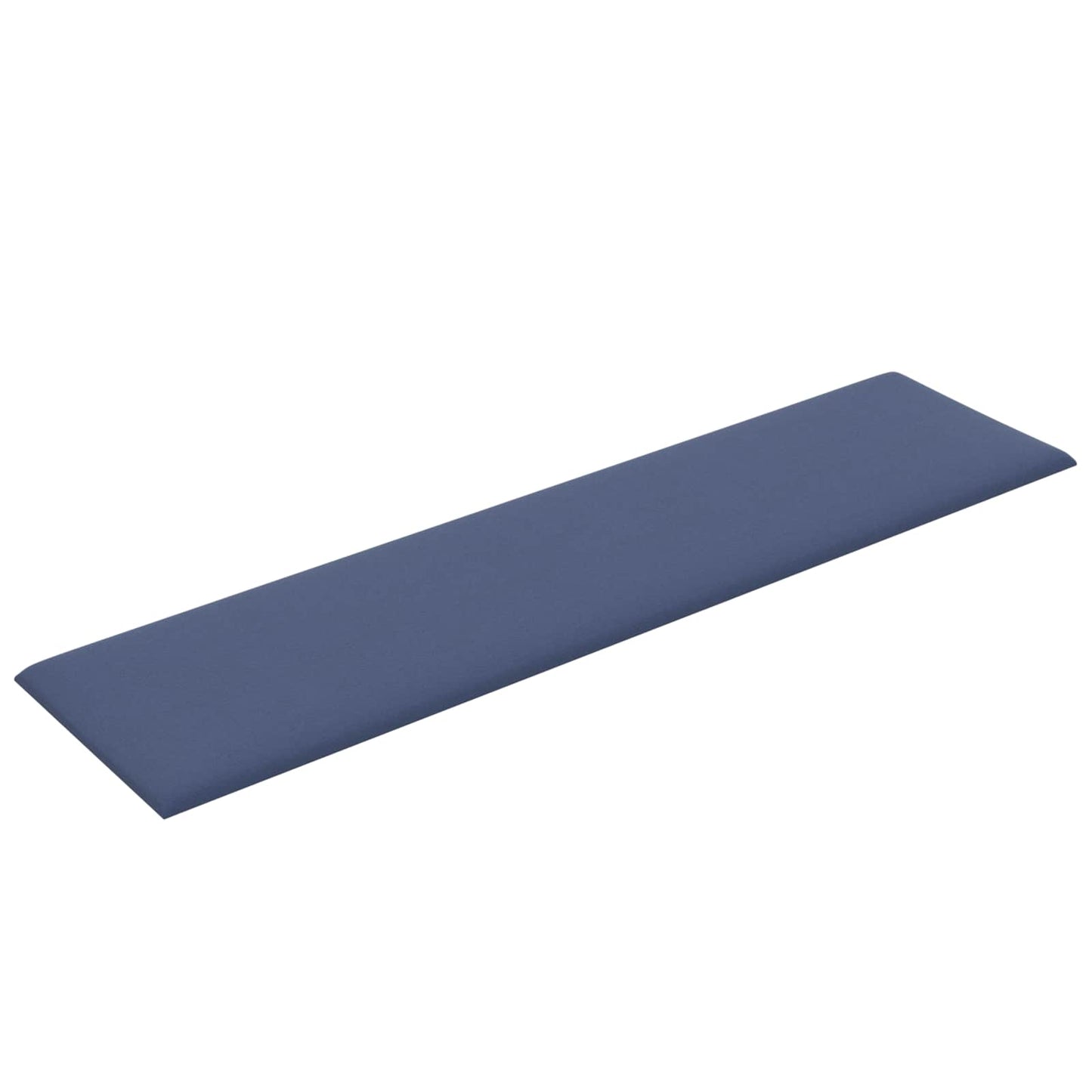 Væghovedgærde 12 pcs 60 x 15 cm Blå Stof