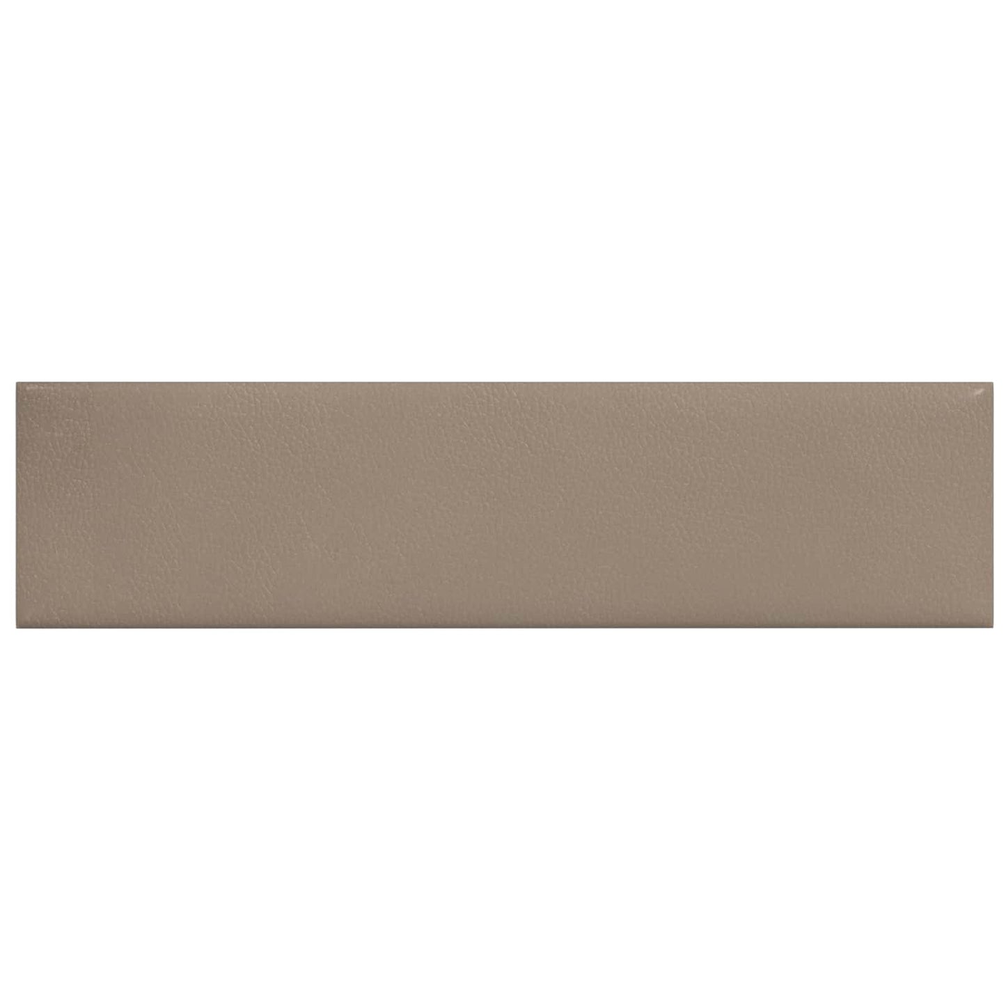 Væghovedgærde 12 pcs 60 x 15 cm Cappuccino Stof
