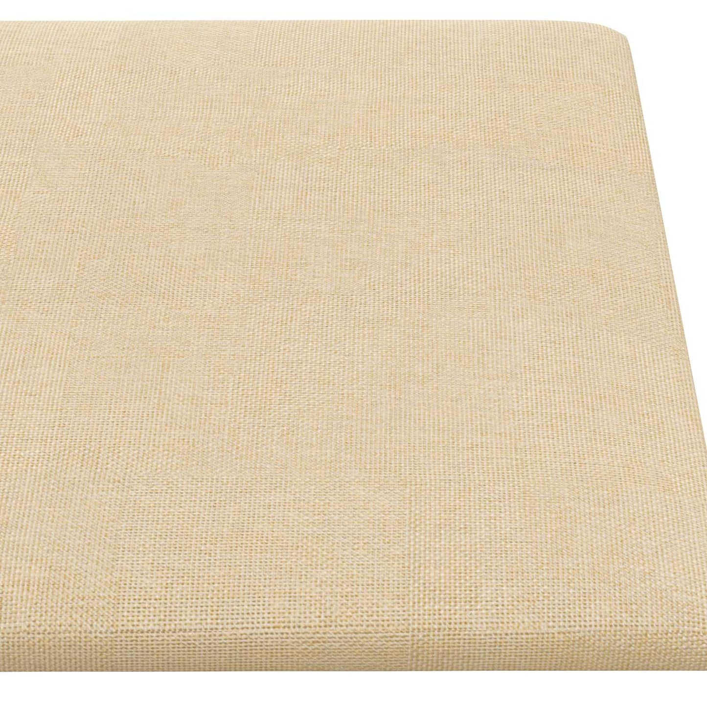 Væghovedgærde 12 stk. 90 x 30 cm Creme Stof