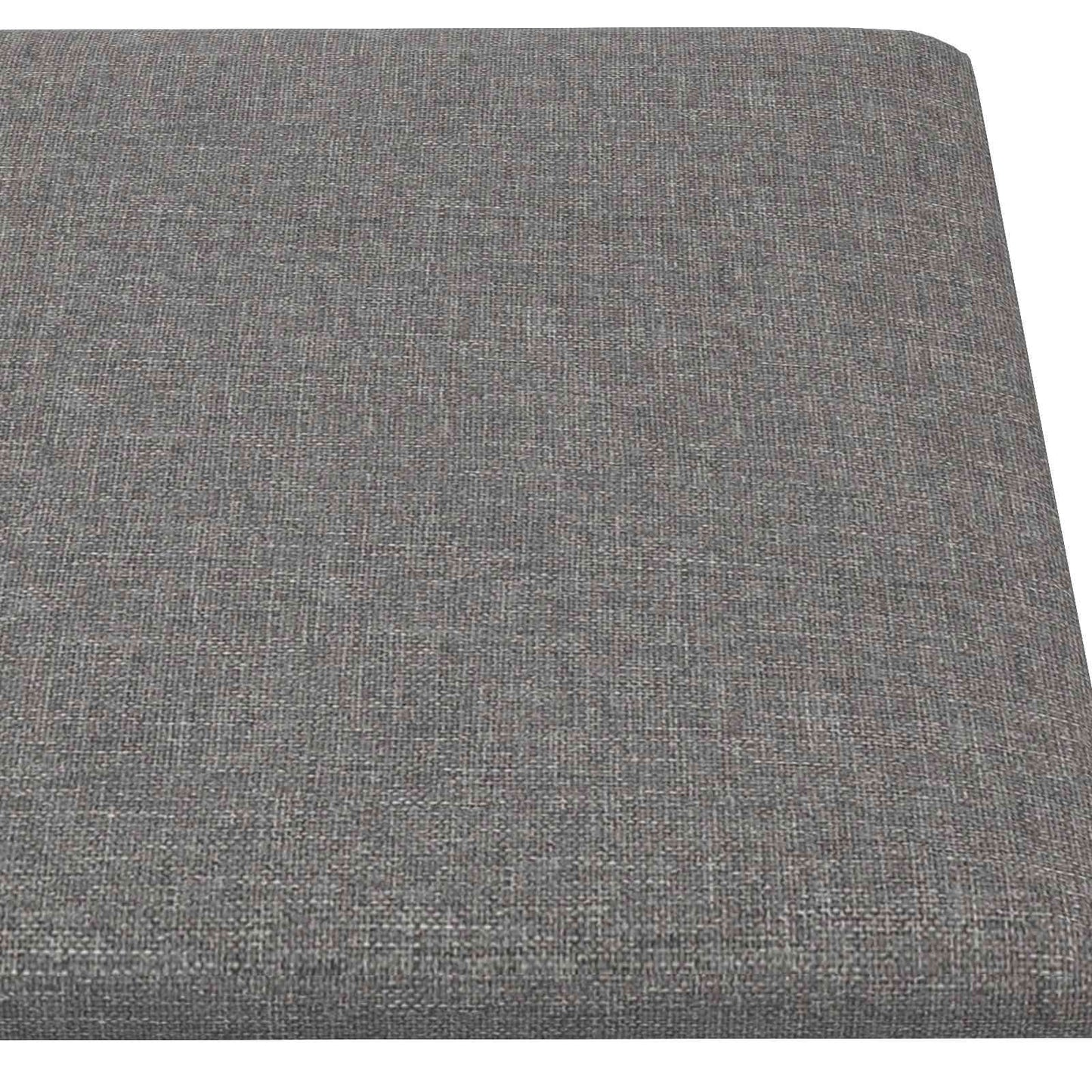 Væghovedgærde 12 stk. 90 x 30 cm Lysegrå Stof