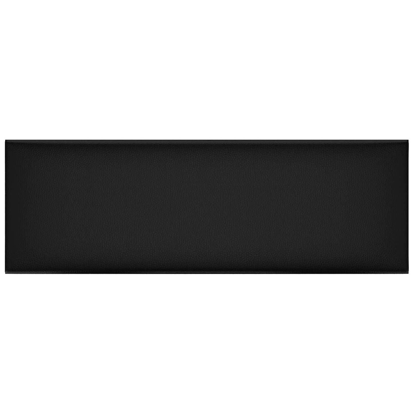Væghovedgærde 12 pcs 90 x 30 cm Sort Stof