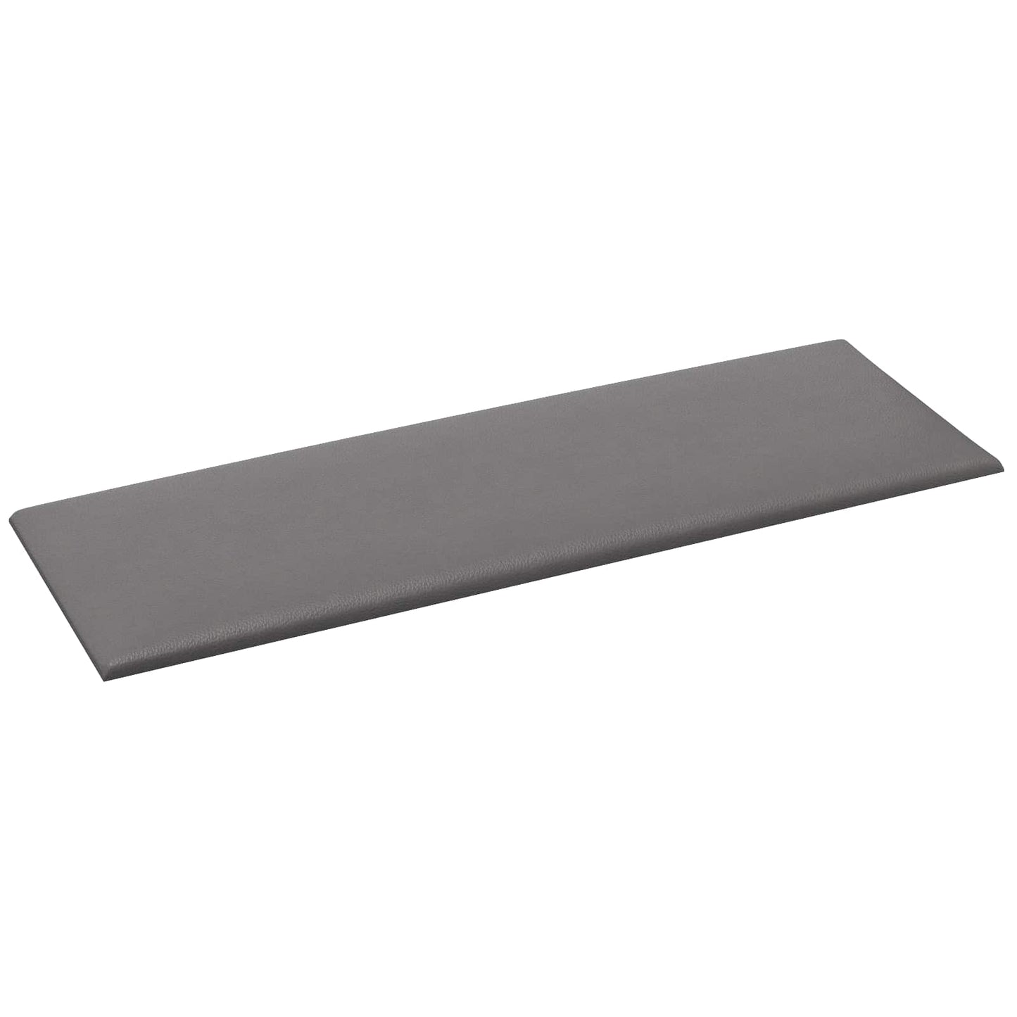 Væghovedgærde 12 pcs Grå 90 x 30 cm Stof