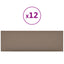 Væghovedgærde 12 pcs Cappuccino 90 x 30 cm Stof