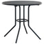 terrassebord Ø80x72,5 cm pulverlakeret stål antracitgrå