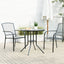 terrassebord Ø80x72,5 cm pulverlakeret stål antracitgrå