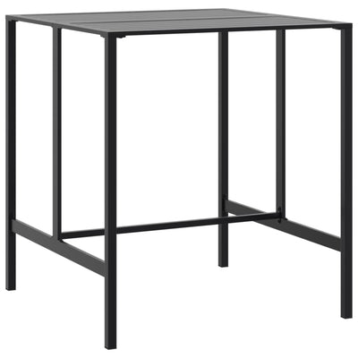 barbord 100x100x110 cm pulverlakeret stål sort