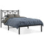 sengeramme med sengegavl 107x203 cm metal sort