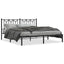 sengeramme med sengegavl 183x213 cm metal sort