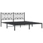 sengeramme med sengegavl 183x213 cm metal sort