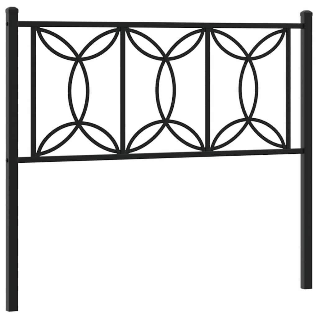 udskiftningsgavl 107 cm metal sort
