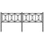 udskiftningsgavl 193 cm metal sort