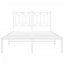 sengeramme med sengegavl 120x190 cm metal hvid
