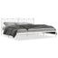 sengeramme med sengegavl 193x203 cm metal hvid