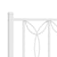 udskiftningsgavl 193 cm metal hvid