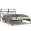 sengeramme med sengegavl 135x190 cm metal sort