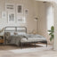 sengeramme med sengegavl 140x190 cm metal sort