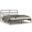 sengeramme med sengegavl 183x213 cm metal sort
