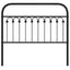 udskiftningsgavl 107 cm metal sort