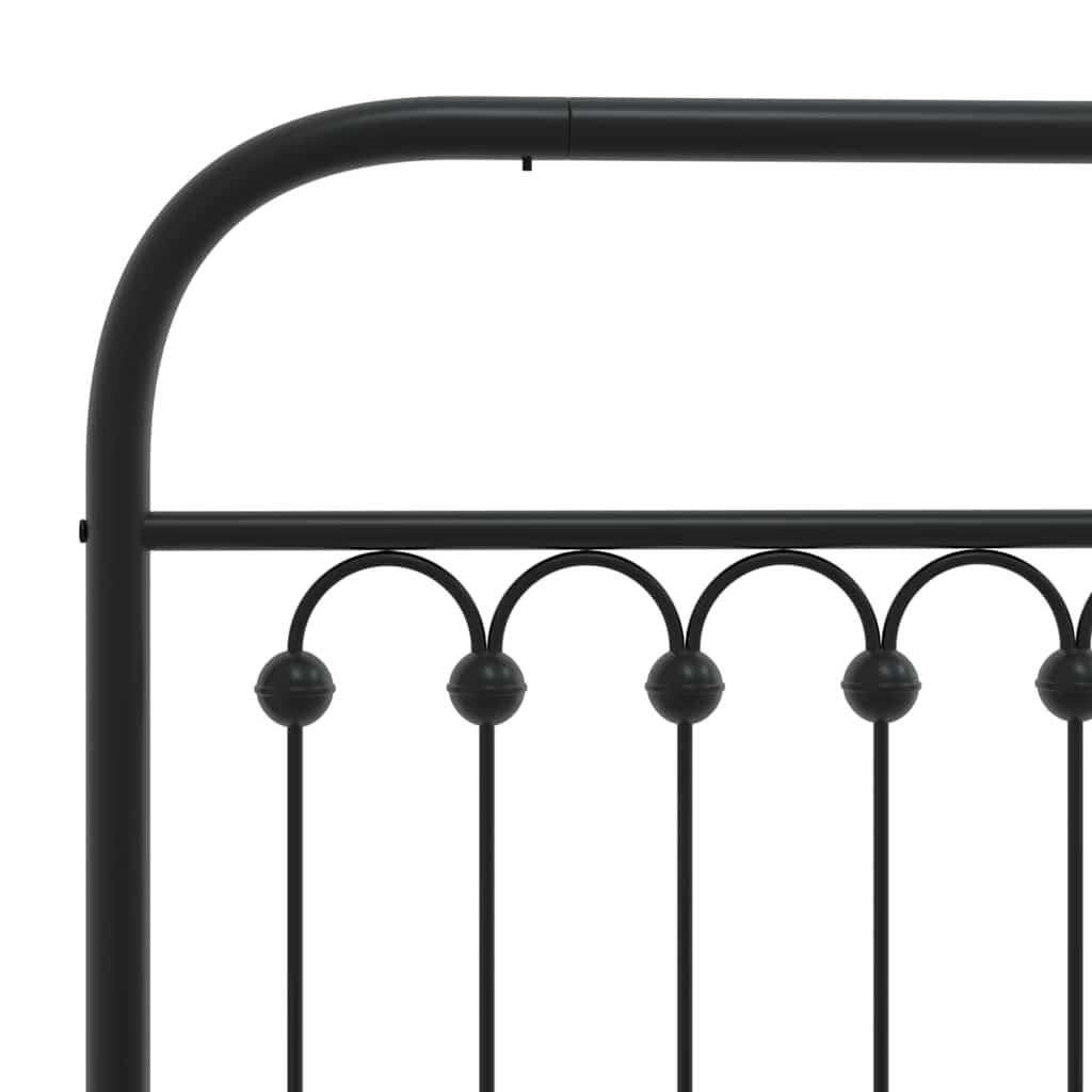 udskiftningsgavl 107 cm metal sort