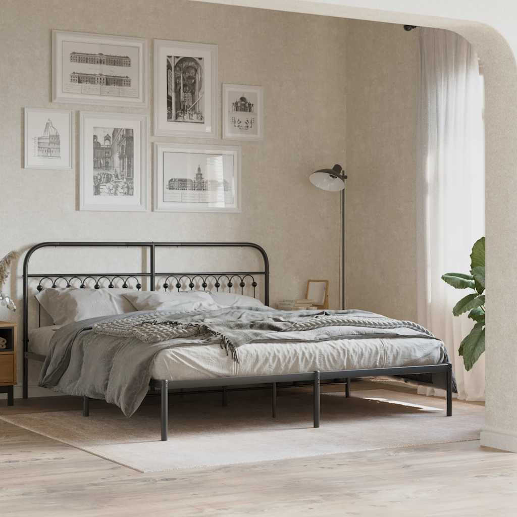 udskiftningsgavl 180 cm metal sort