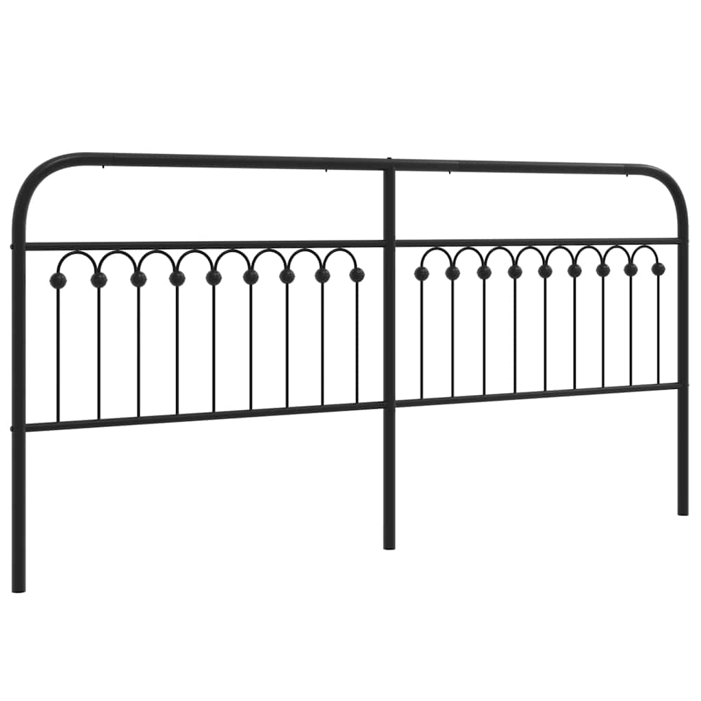 udskiftningsgavl 200 cm metal sort