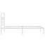 sengeramme med sengegavl 90x190 cm metal hvid