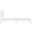 sengeramme med sengegavl 120x190 cm metal hvid