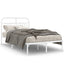 sengeramme med sengegavl 120x200 cm metal hvid