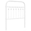 udskiftningsgavl 75 cm metal hvid