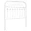udskiftningsgavl 90 cm metal hvid