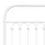 udskiftningsgavl 90 cm metal hvid