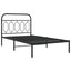 sengeramme med sengegavl 107x203 cm metal sort