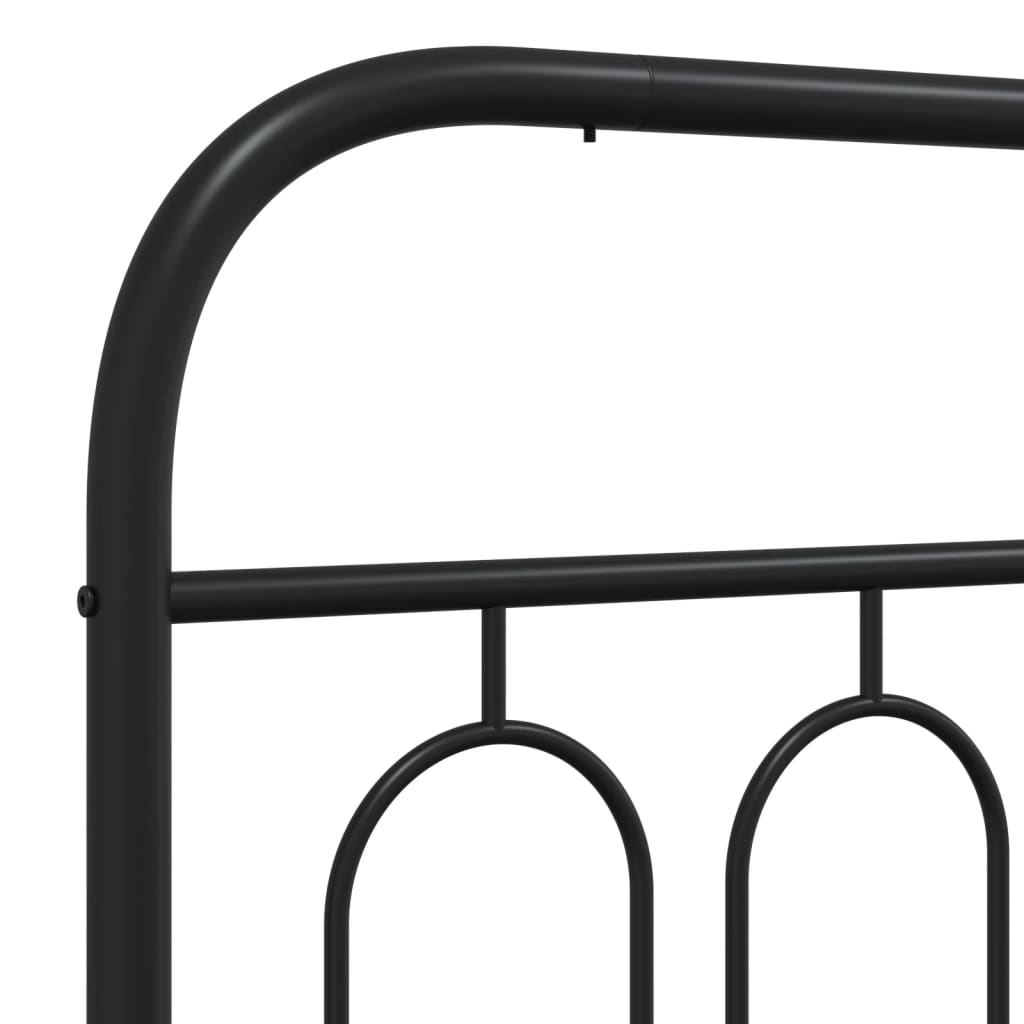 sengeramme med sengegavl 107x203 cm metal sort