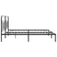 sengeramme med sengegavl 183x213 cm metal sort