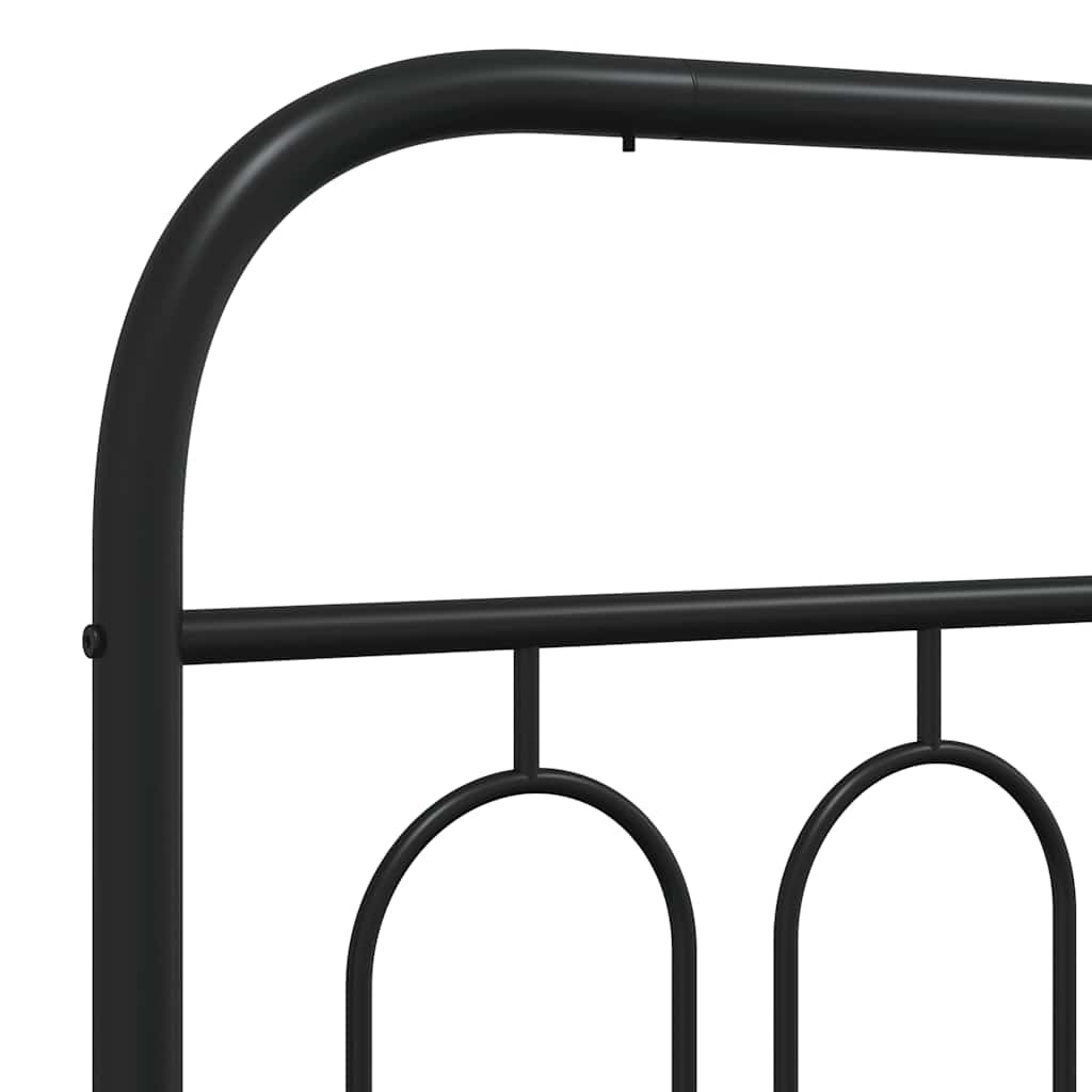 udskiftningsgavl 90 cm metal sort