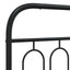 udskiftningsgavl 100 cm metal sort