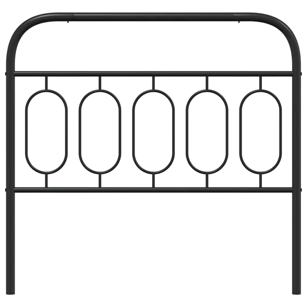 udskiftningsgavl 107 cm metal sort