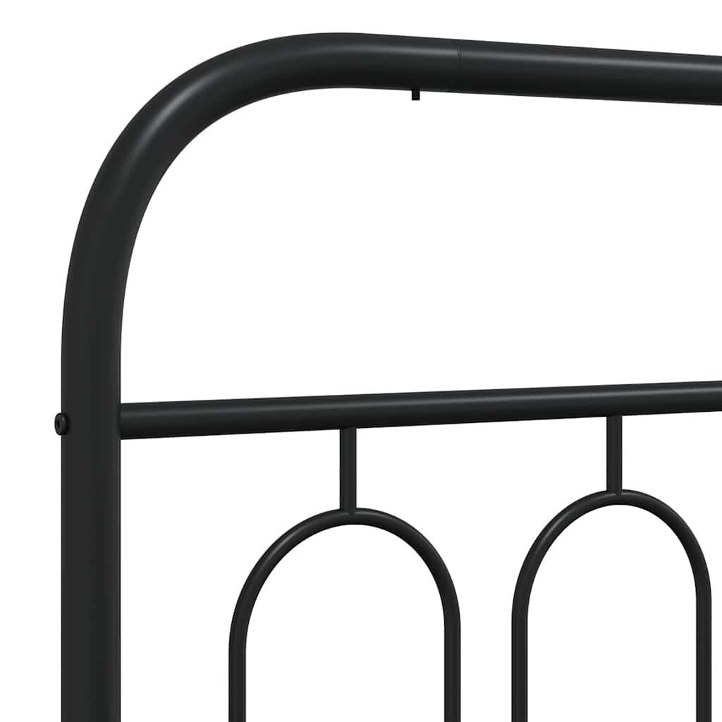 udskiftningsgavl 120 cm metal sort