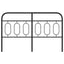udskiftningsgavl 150 cm metal sort