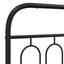 udskiftningsgavl 150 cm metal sort
