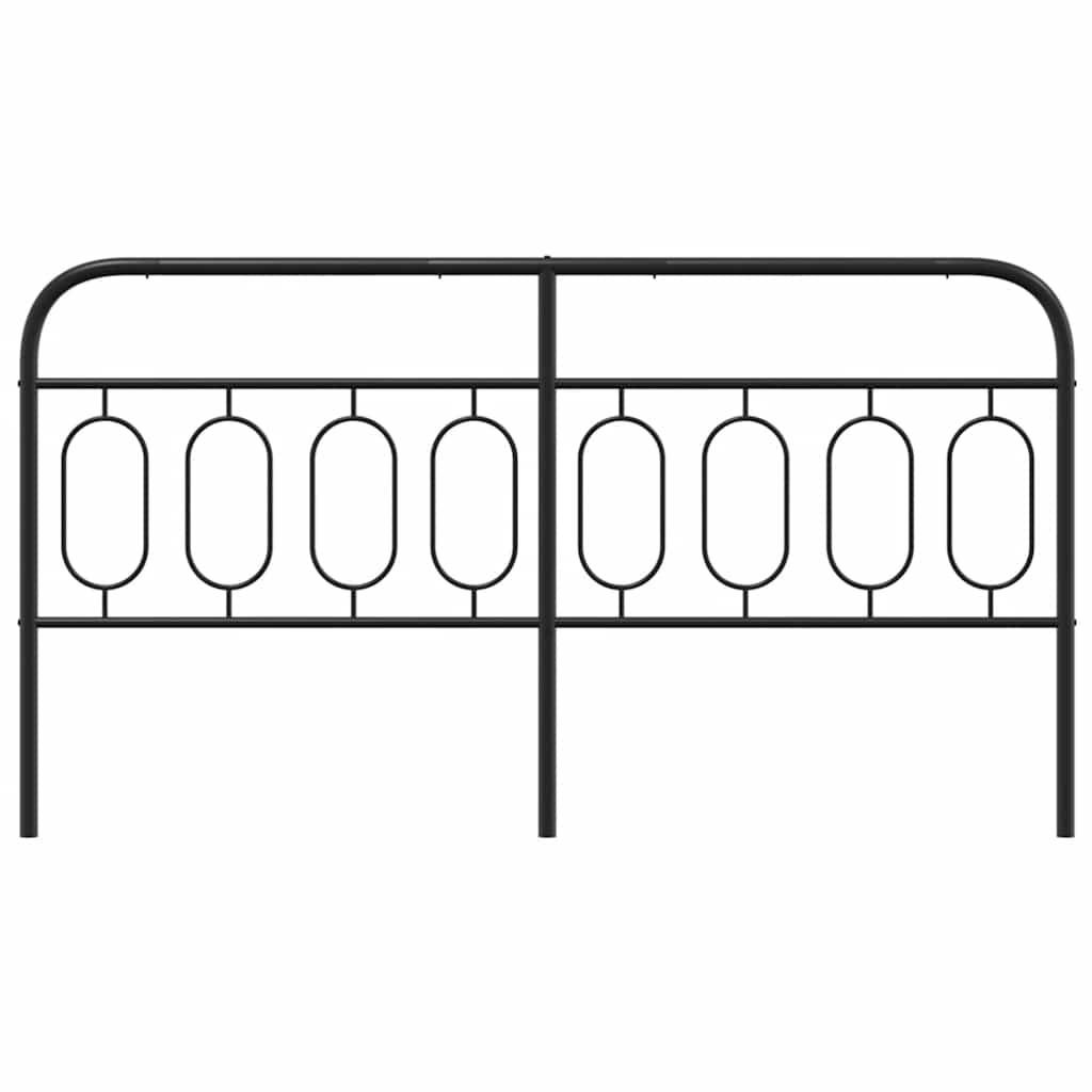 udskiftningsgavl 160 cm metal sort
