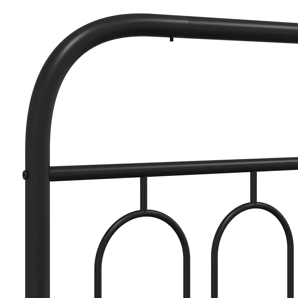 udskiftningsgavl 160 cm metal sort
