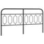 udskiftningsgavl 193 cm metal sort